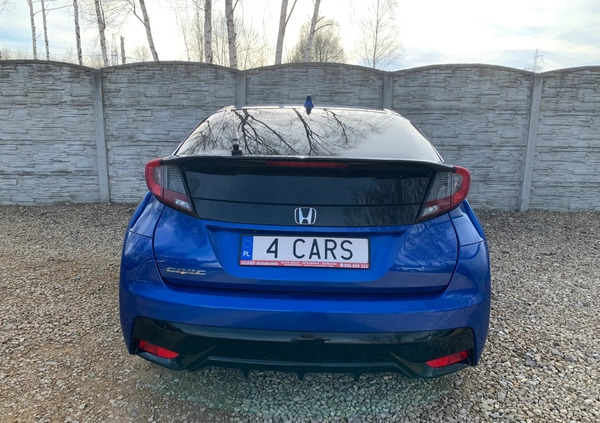 Honda Civic cena 51000 przebieg: 141232, rok produkcji 2015 z Szprotawa małe 562